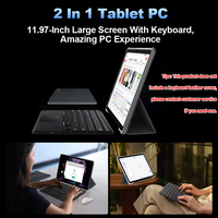 Nouveau Design 11.97 pouces T616 Android 14 tablettes Octa Core 4GB 128GB tablettes 1200*2000 Wifi 6 tablette PC avec carte Sim