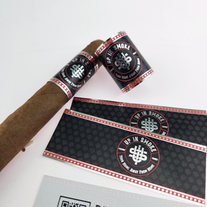 Premium Cigar Label Embossed Adhesive Gold Cigar Bands Paper Cigar Label Printing - Product Image 3
