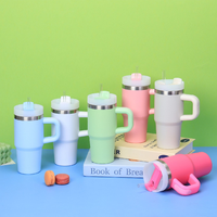 Gobelet isotherme pour enfants de 14 oz, en acier inoxydable à double paroi, avec poignée, personnalisable par sublimation avec logo.
