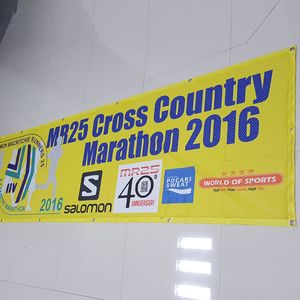 Bannières de clôture en maille de soie imprimées numériques personnalisées pour la course à pied Marathon Sports Games Events Sponsors Publicité Chantier de construction - Product Image 1