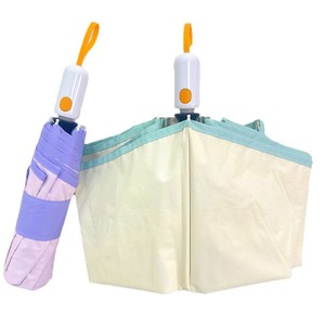 Nuevo Paraguas Automático de 3 Pliegues y 8 Varillas, con Estructura 2+1, Retráctil, de Tela de Goma Colorida, para Sol y Lluvia, Publicitario, en Stock - Product Image 5