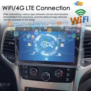 Autoradio 8+128 Go avec commande vocale IA et CarPlay pour Jeep Grand Cherokee 2012, navigation GPS, Android 13, lecteur multimédia stéréo vidéo 2DIN - Product Image 3