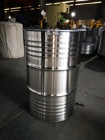 Fût en acier inoxydable à tête ouverte neuf de 25 litres, 50 litres, 210 litres, 55 gallons pour l'essence