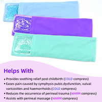 Compresse froide/chaude réutilisable en gel PVC pelucheux de haute qualité Badu pour thérapie de réadaptation post-partum