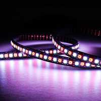 Tira de LED Digital Direccionable RGB de 30/60/144 LED, 5V 12V, WS2812b, Tira de LED de Píxeles de Color Mágico