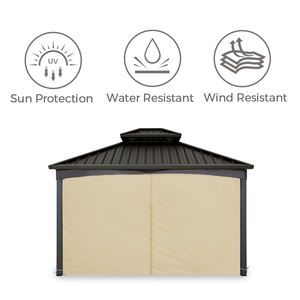 <span class=keywords><strong>Cortinas</strong></span> de Repuesto para <span class=keywords><strong>Gazebo</strong></span> <span class=keywords><strong>3x3</strong></span>, Impermeables, Personalizables, Económicas, Directamente de Fábrica - Product Image 4