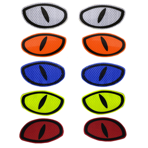 Autocollant réfléchissant œil de chat de dessin animé, 2 pièces, autocollant de sécurité haute visibilité pour <span class=keywords><strong>casque</strong></span> de voiture et <span class=keywords><strong>moto</strong></span> - Product Image 3