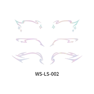 2025 nueva venta al por mayor falso ojo tatuaje pegatina colorido impermeable temporal <span class=keywords><strong>cara</strong></span> tatuaje <span class=keywords><strong>para</strong></span> niñas maquillaje - Product Image 2