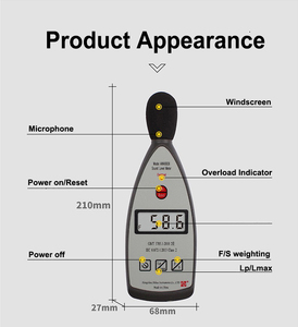 Đồng hồ đo mức âm thanh kỹ thuật số 40 đến 130dB Awa Đồng hồ đo mức độ tiếng ồn 5636 - Product Image 2