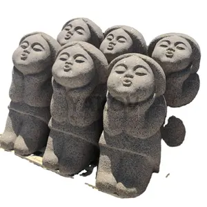 户外花园装饰石刻韩国人物雕像