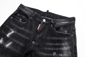 1118885400J88ASD 아메리칸 스트레치 워시 개인화 된 잉크젯 타이트 나이트 클럽 패션 찢어진 <span class=keywords><strong>D</strong></span> 브랜드 청바지 남성 바지 - Product Image 6