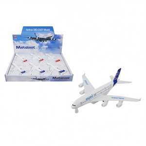 Modèle d'avion de ligne Metalhot en métal moulé sous pression 1:780, jouet à action de recul, avion à l'échelle 15 cm, objet de collection, cadeau pour enfants - Product Image 2