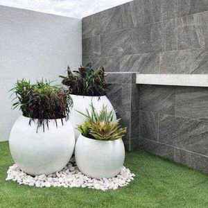 Fiberglass Flower Planter Modern <b>Large</b> Plant <b>Pot</b> Decorative Garden Container for Indoor Outdoor Home Commercial Landscaping - Product Image 6