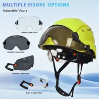 Casque de sécurité ZUJA, casque de sport en ABS réglable avec visière, suspension à 6 points, casques d'escalade