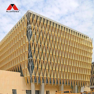 Paneles de Fachada de Aleación de Aluminio Perforados, Brillantes, Impermeables y Anticorrosivos para Revestimiento de Paredes Exteriores de Edificios - Centro Comercial, Villa, Hotel - Product Image 1