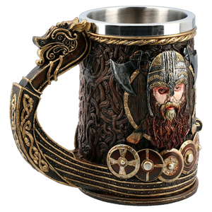 Viking Gods tazas de cerveza vikingo Viking rìu bia nói chung Norwegian huyền thoại cốc <span class=keywords><strong>Welsh</strong></span> thần thoại quà lưu niệm quà tặng - Product Image 2