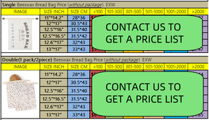 2 Paket Kantong Roti Lilin Lebah yang Dapat Digunakan Kembali untuk Roti Sourdough Buatan Sendiri - 17x13 Inci XL, Kantong Lilin Lebah Katun Organik Aman untuk Freezer - Product Image 2