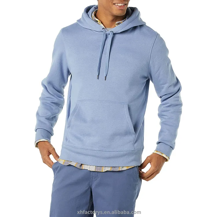 Printed Designs Heavyweight Blank Men's Hoodies Wholesale Oversized Streetwear 100% Cotton Hoodie