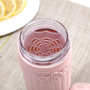 Venta al por mayor de Té de limón al aire libre Durable de moda botella de <span class=keywords><strong>agua</strong></span> de plástico para mujer - Product Image 3