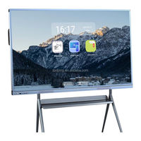 TV Layar Sentuh Interaktif Android AI Pintar 4K Berkualitas Tinggi 110-Inci Terbaru, Panel LCD 20-Touch, Papan Tulis Interaktif untuk Penggunaan Sekolah
