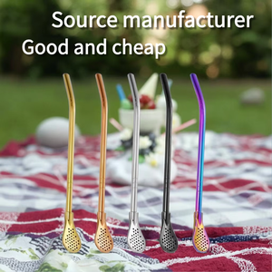 Pailles filtrantes colorées pour cocktails, outils de mélange de boissons, en <span class=keywords><strong>acier</strong></span> inoxydable 304 de qualité alimentaire, réutilisables, accessoires de bar - Product Image 2