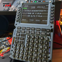 Manette de vol MCDU pour l'aviation civile, panneau de commande A3XX, Xplane 11/xplane 12/Simulated Flight 2020/MSFS 2024/fenix MCDU