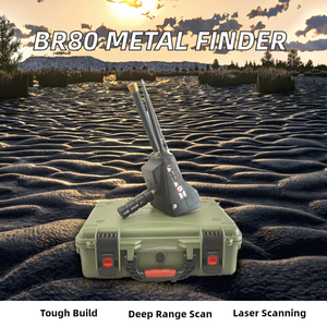 Yeni varış hedef Max BR80 uzun menzilli lazer tarayıcı altın P.G için endüstriyel Metal dedektörü kalay taş arama plastik çelik - Product Image 2