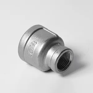 Reduce Socket Banded 304 316 Stainless Steel Size Head Reducer Female Threaded Pipe Clamp Connector Water Pipe Connector