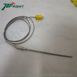 Probe 3x152mm Oven Thermal Resistance Temperature Sensor K type thermocouple with omega plug