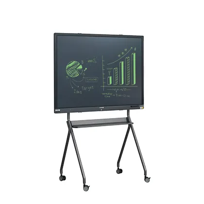 LONBEST 60 pulgadas (129x103cm) Pizarra LCD grande Marco de aluminio Pizarra inteligente Tablero de escritura electrónico sin polvo para oficina