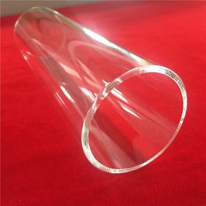 Tube de quartz de tuyau en verre de quartz rond industriel et scientifique hautement transparent - Product Image 1