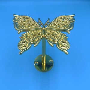 Clip para Cortina con Diseño de Mariposa Dorada, Accesorio de Hardware Personalizado Antioxidante, Diseño Tradicional - Product Image 3