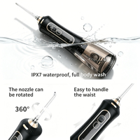 Set Irigator Oral 2 in 1 & Sikat Gigi Elektrik Berputar, Dapat Diisi Ulang via USB, Set Kombinasi Water Flosser IPX7 Logo Kustom OEM
