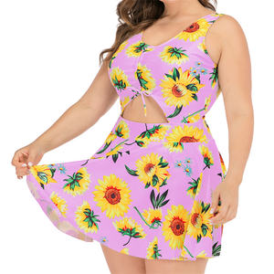 Traje de baño de talla grande de una sola pieza para <span class=keywords><strong>mujer</strong></span> de 15 colores, traje de baño para <span class=keywords><strong>mujer</strong></span> gorda - Product Image 3