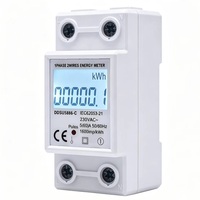 Medidor de Energía Electrónico Monofásico de 2 Polos MONKO DDSU5886-C con Precisión de Clase 1.0, Pantalla Digital, Uso Industrial