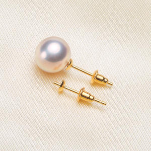 WENCHI S925 เงินแท้ DIY อุปกรณ์เสริมไข่มุก ตัวฐานเปล่าสำหรับต่างหูไข่มุกคู่ ใช้ได้สองแบบ ขนาด 7-12 มม. เครื่องประดับสำหรับผู้หญิง - Product Image 4