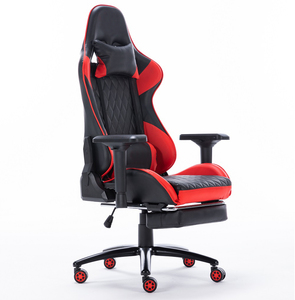 Chaise de jeu Peru Silla <span class=keywords><strong>Gamer</strong></span> en cuir, style course, pour <span class=keywords><strong>PC</strong></span> et bureau, avec repose-pieds, livraison en une seule pièce - Product Image 5