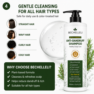 Shampoing antifongique pour le cuir chevelu à marque privée OEM/ODM pour le traitement de la dermatite séborrhéique, de la folliculite et du psoriasis, sous forme de crème, MOQ - Product Image 4