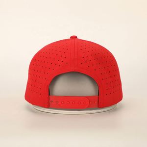 หมวกเบสบอลสำหรับทุกเพศหมวกแก็ปหมวกแก็ปหมวกแก็ปหนังตัดเลเซอร์กลางแจ้ง5แผงโลโก้ผ้า Gorras เชือกโพลีเอสเตอร์ - Product Image 5