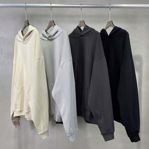 Yingling logo personnalisé unisexe plaine surdimensionné 100% coton lourd à capuche épais hommes français éponge 350 Gsm à capuche blanc - Product Image 1