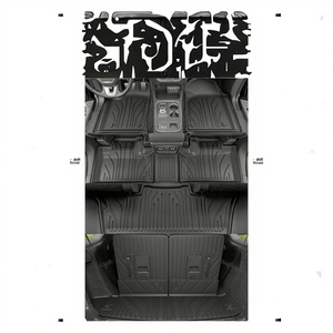 <span class=keywords><strong>Tappetini</strong></span> Auto Anteriori e Posteriori di Lusso 3D in TPE Spessore 5MM Antiscivolo, Vestibilità Perfetta per Dodge Durango, Civic, Volkswagen <span class=keywords><strong>Polo</strong></span>, CR-V - Product Image 3