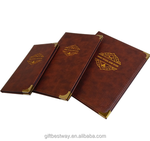 Menus de mariage étanches personnalisés en usine Couverture de <span class=keywords><strong>menu</strong></span> de restaurant dorée - Product Image 4