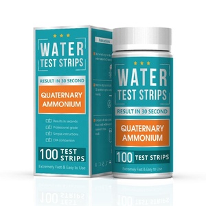 Ammonium Quaternaire (AQ) pour bandelettes <span class=keywords><strong>de</strong></span> <span class=keywords><strong>d</strong></span>ésinfection rapide <span class=keywords><strong>de</strong></span> l'eau, concentration pour kit modèle W-1, 100 bandelettes/flacon - Product Image 4