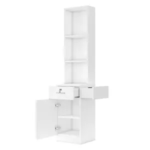 Locking Wall Mount Barber Salon Station Hairdressing Storage Cabinet Beauty Salon Furniture