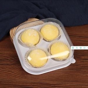 Caja de regalo transparente BX10, caja de embalaje para magdalenas <span class=keywords><strong>y</strong></span> pasteles de Luna, contenedor de hojaldre de <span class=keywords><strong>yema</strong></span> de huevo, caja de plástico para pasteles, plástico para hornear - Product Image 1