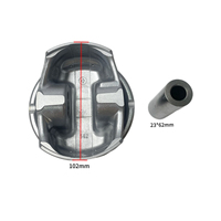 Pièces de moteur, cylindre 102 mm, segments de cylindre M156, jeu de pistons pour Mercedes Benz W216 CL63 E63 S63 AMG 156 6.2 V8 OE A1560300517