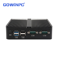 K302 PC Mini Industri Dual COM Dual Display |   4x USB 3.0 Dual LAN Windows 10 SSD+HDD untuk Kontrol Mesin Otomatis yang Andal
