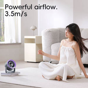 مروحة مكتبية بسبع شفرات مع شاشة لمس رقمية وتصميم مروحة صغيرة بمنفذ <span class=keywords><strong>USB</strong></span>، مثالية لتبريد الأجواء الحارة في الصيف - Product Image 3