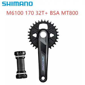 SHIMANO SLX M7100 DEORE M6100 170/175 32/34T 크랭크 셋 1X12S MTB 자전거 자전거 12 속도 크랭크 체인 휠