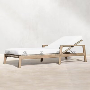 Lit de soleil d'extérieur, Patio, ensembles de <span class=keywords><strong>jardin</strong></span> Design étanche, meubles en <span class=keywords><strong>bois</strong></span>, chaise longue en teck - Product Image 3